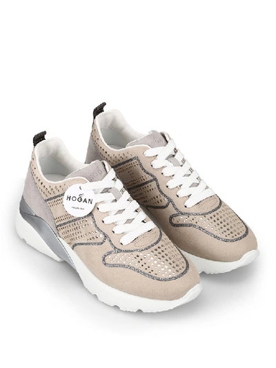 Shop Hogan Active One Sneakers In Beige