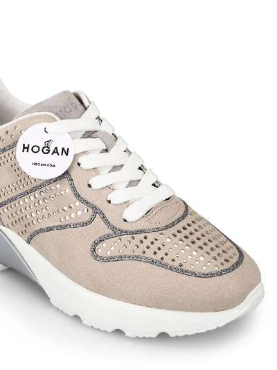 Shop Hogan Active One Sneakers In Beige