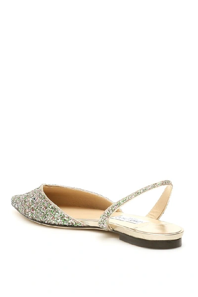 Shop Jimmy Choo Thandi Slingback Flats In Multi