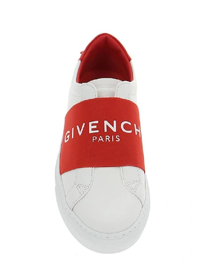 Shop Givenchy Webbing Sneakers In Red