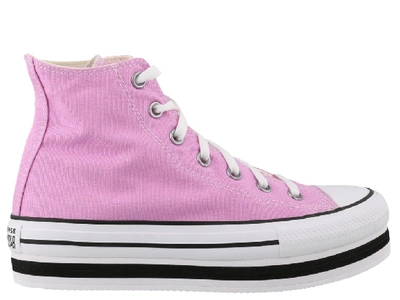 Shop Converse Platform Chuck Taylor All Star Sneakers In Pink