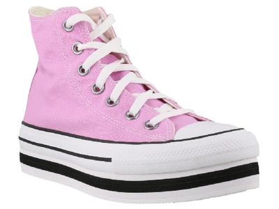 Shop Converse Platform Chuck Taylor All Star Sneakers In Pink