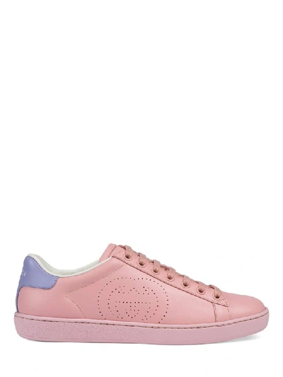 Shop Gucci Interlocking G Ace Sneakers In Pink