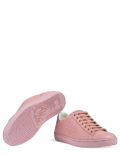 Shop Gucci Interlocking G Ace Sneakers In Pink