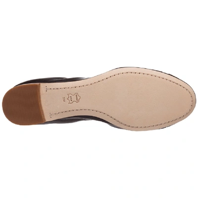 Shop Tory Burch Logo Flat Shoes In Black