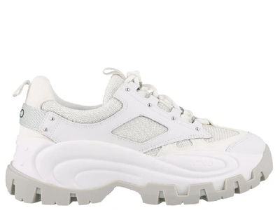 Shop Liu •jo Liu Jo Chunky Sneakers In White