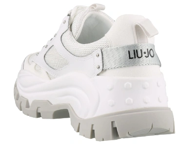 Shop Liu •jo Liu Jo Chunky Sneakers In White