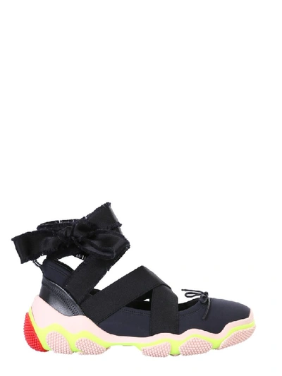 Shop Red Valentino Ballet Sneakers In Black