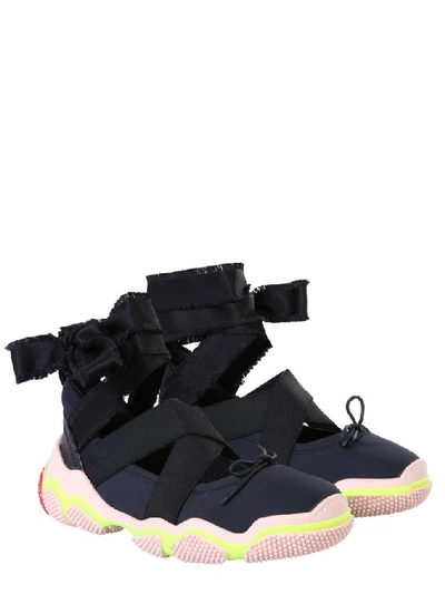 Shop Red Valentino Ballet Sneakers In Black