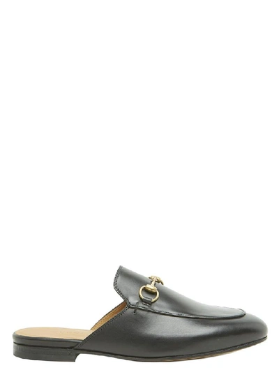 Shop Gucci Princetown Horsebit Mules In Black