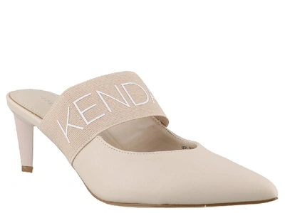 Shop Kendall + Kylie Lacey Mules In Beige