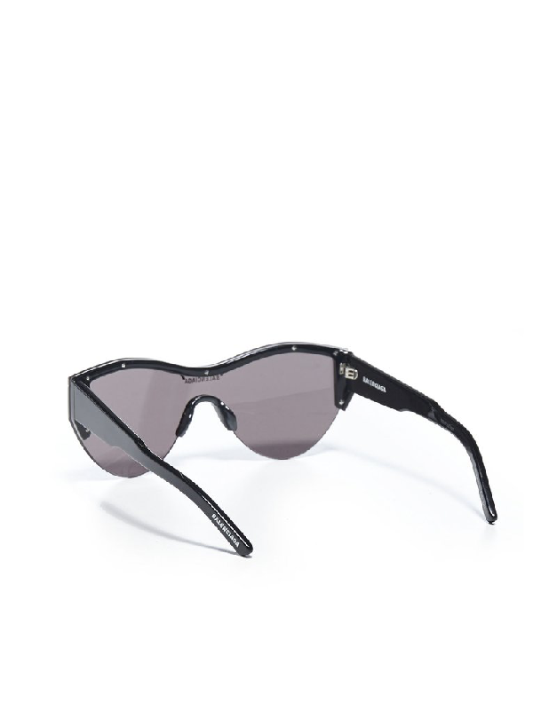 Balenciaga Eyewear Ski Cat Sunglasses In Black | ModeSens