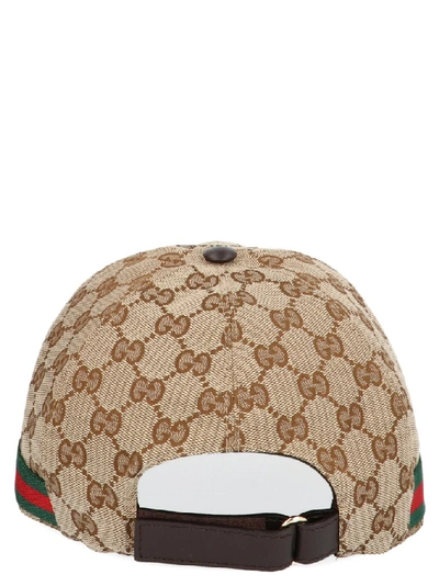 Shop Gucci Original Gg Baseball Hat In Beige