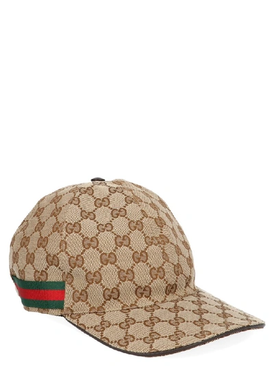 Shop Gucci Original Gg Baseball Hat In Beige