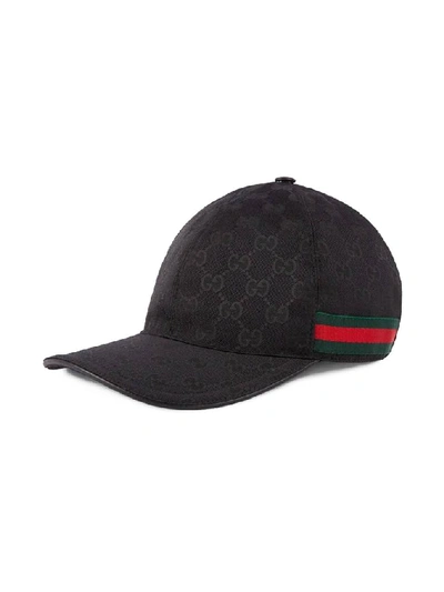 Shop Gucci Original Gg Baseball Cap In Black