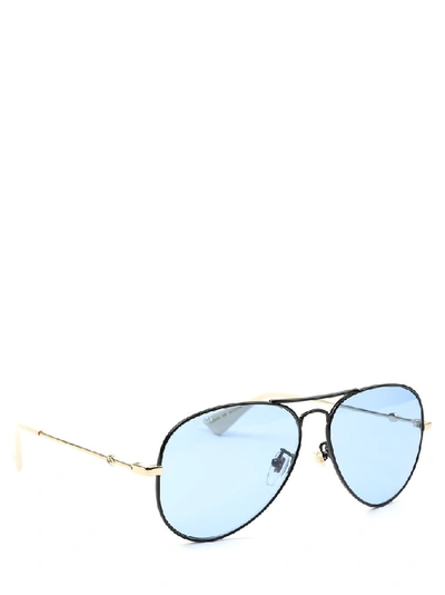 Shop Gucci Eyewear Aviator Sunglasses In Multi