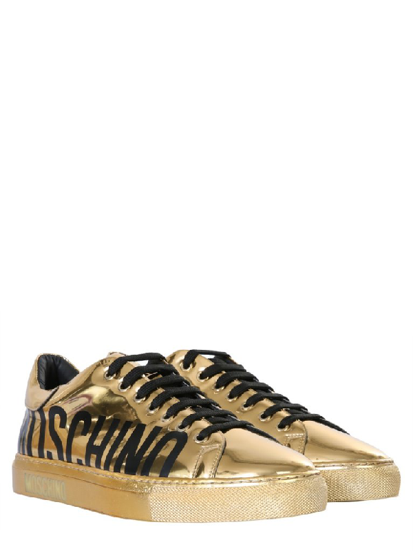 moschino sneakers gold
