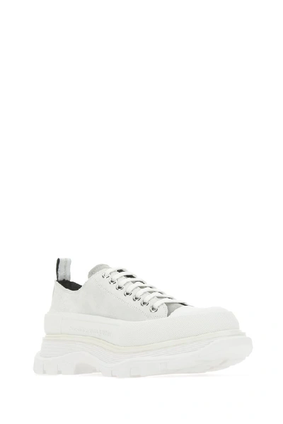 Shop Alexander Mcqueen Logo Tread Sneakers In White