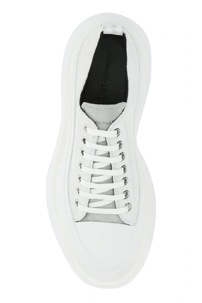 Shop Alexander Mcqueen Logo Tread Sneakers In White