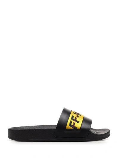 Shop Off-white Industrial Slide Sandals In Black