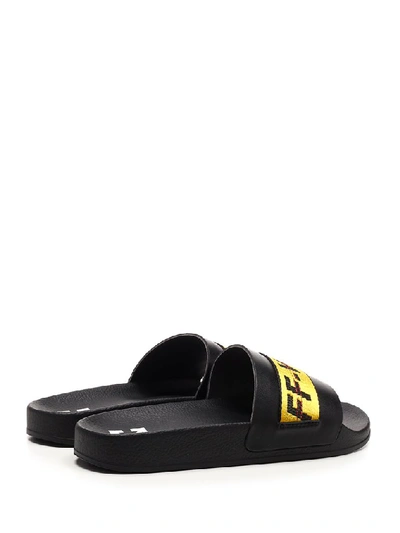 Shop Off-white Industrial Slide Sandals In Black