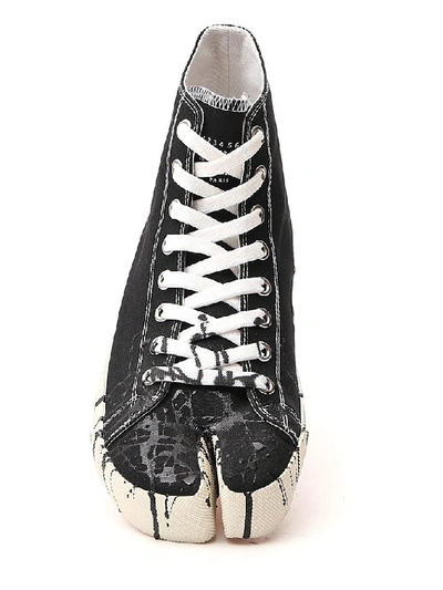 Shop Maison Margiela Tabi High In Black