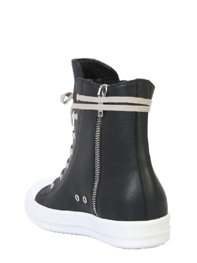 Shop Rick Owens Zipped High In Black