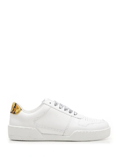 Shop Versace Logo Low In White