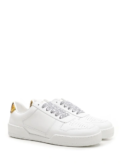 Shop Versace Logo Low In White