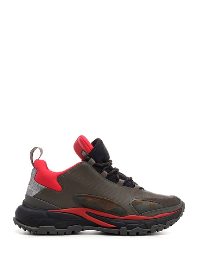 Shop Valentino Trekking Lace Up Sneakers In Multi