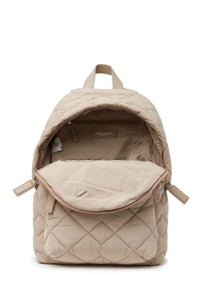 Shop Marc By Marc Jacobs Quilted Nylon School Backpack In Light Smoke