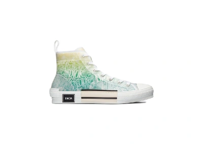Pre-owned Dior  And Shawn B23 High Top In Yellow/green
