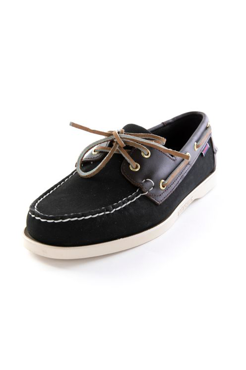 sebago docksides black