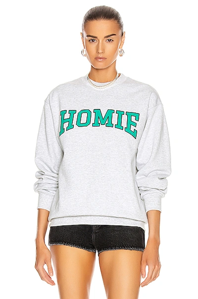 Shop Grlfrnd Homie Sweatshirt In Ash