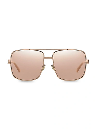 Shop Jimmy Choo Tonia 61mm Aviator Sunglasses In Pink