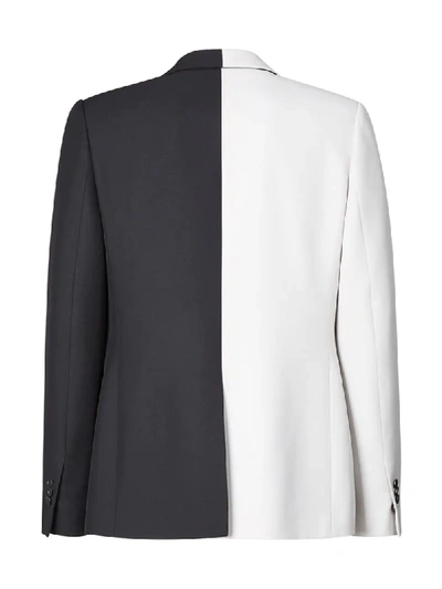 Shop Fendi Colour-blocked Blazer In White