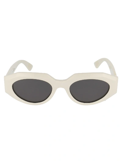 Shop Bottega Veneta Sunglasses In Ivory Ivory Grey