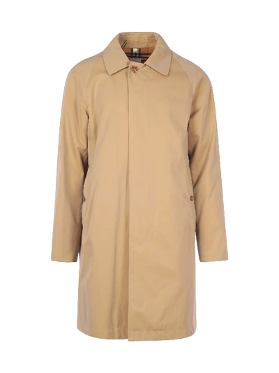 Shop Burberry Camden Trench In Honey