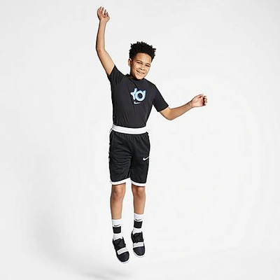 Shop Nike Boys' Dri-fit Elite Basketball Shorts In Black