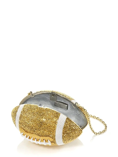 Shop Judith Leiber Football Ball Clutch Bag In Multicolour