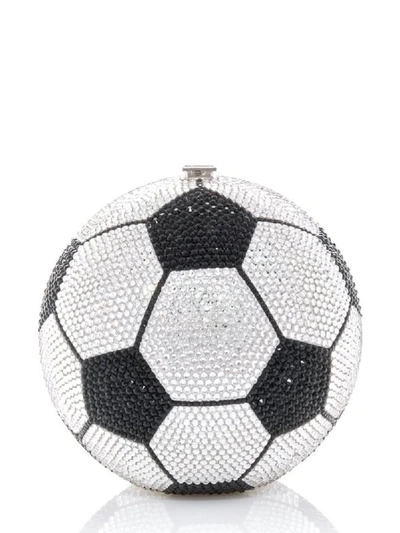 Shop Judith Leiber Soccer Ball Spherical-shape Clutch In Multicolour
