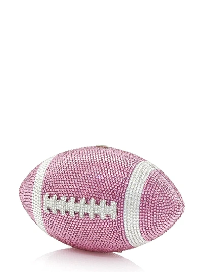 Shop Judith Leiber Football Ball Clutch Bag In Pink