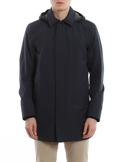 Shop Herno Gore-tex® Raincoat In Blue