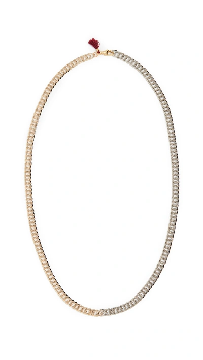Shop Shashi Remix Necklace In Two Tone