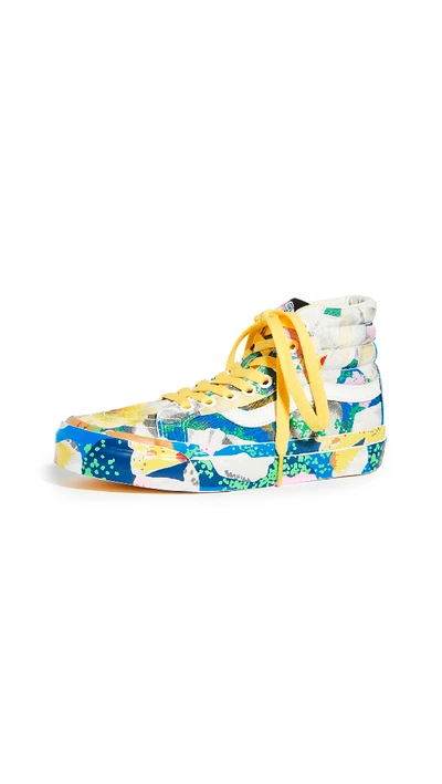 Shop Kenzo X Vans High Top Sneakers In Floral Ylw/tr Wht