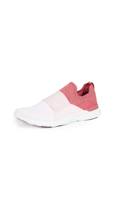 Shop Apl Athletic Propulsion Labs Techloom Bliss Sneakers In Apple/cupcake/pink Linen