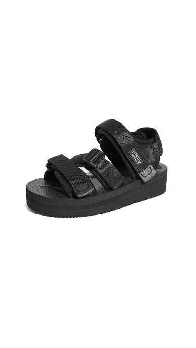Shop Suicoke Kisee-vpo Sandals In Black