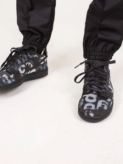 Shop Comme Des Garçons Nike X Cdg Dunk Sneaker Low Black