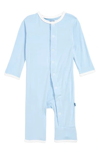 Kickee Pants Applique Flap Romper In Blue
