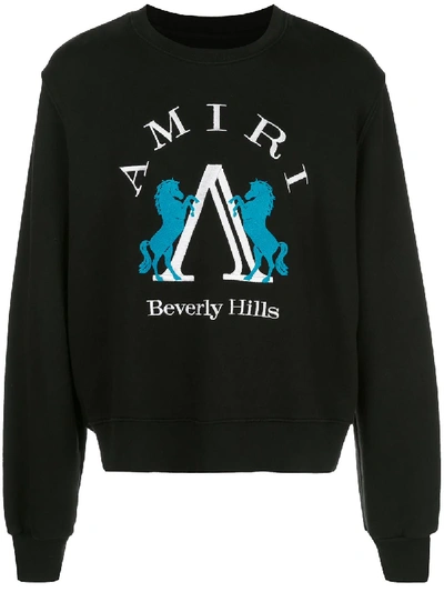 Shop Amiri Beverly Hills Sweater In Black
